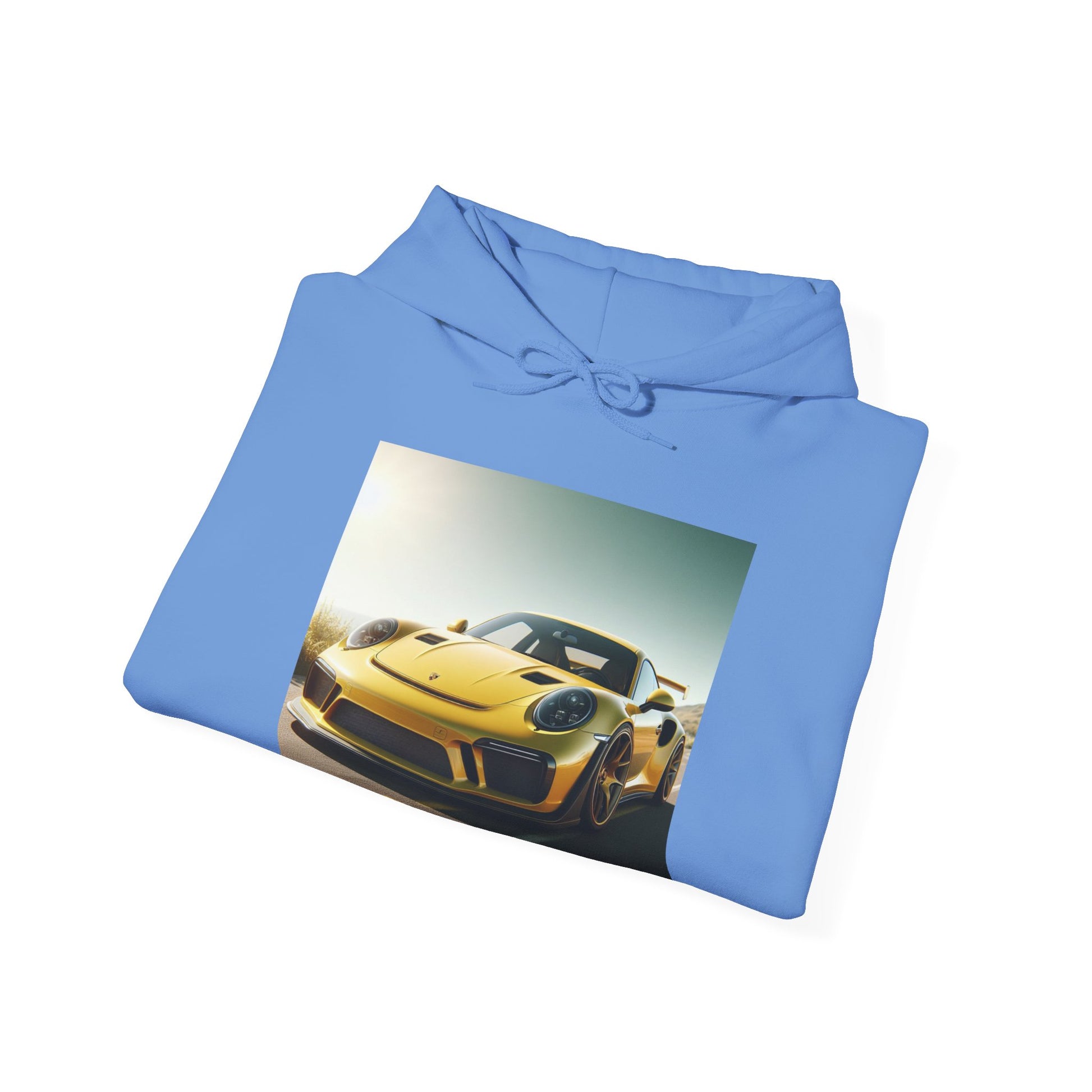 Yellow Porsche Hoodie Hoodie Printify