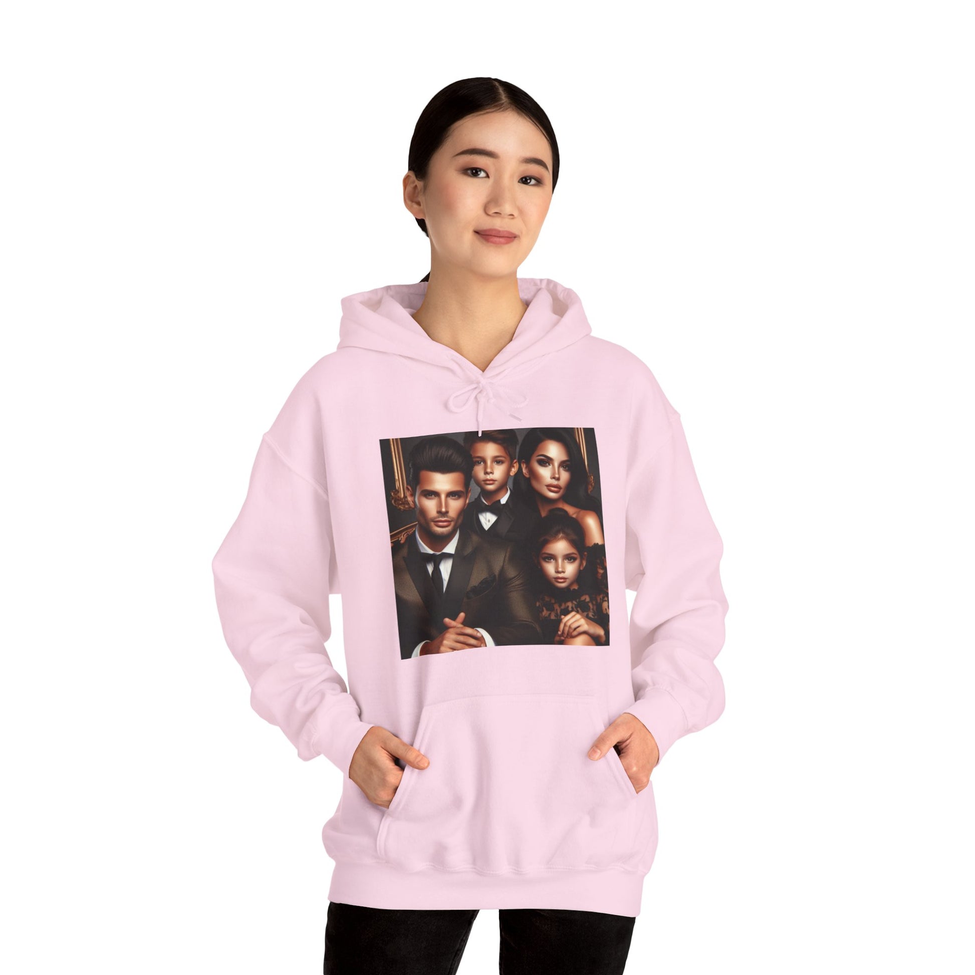 Family Portrait Hoodie Hoodie Printify