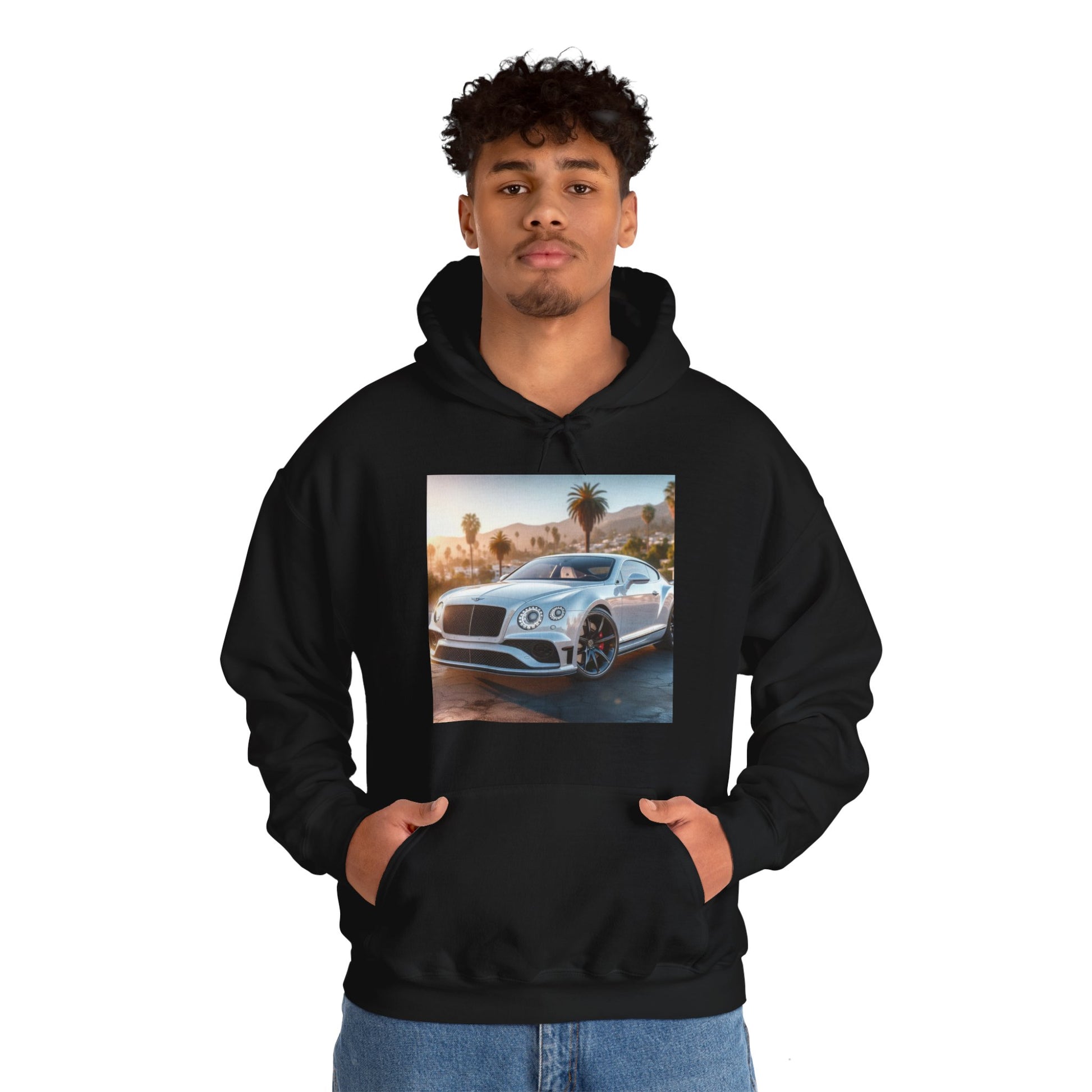 Silver Bentley Hoodie Hoodie Printify