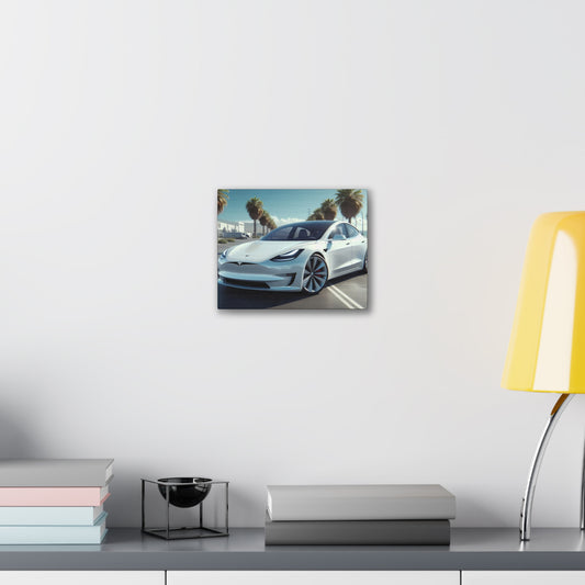 White Tesla Canvas Canvas Printify 10" x 8" (Horizontal) 0.75'' 