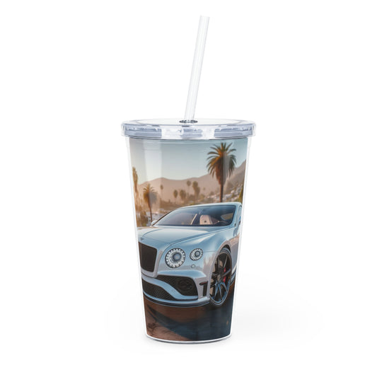 Silver Bentley Tumbler with Straw Mug Printify 20oz Transparent 