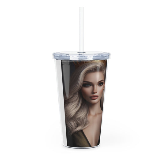 Royalty Tumbler with Straw Mug Printify   