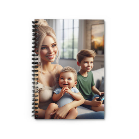 Family Time Spiral Notebook Paper products Printify One Size  