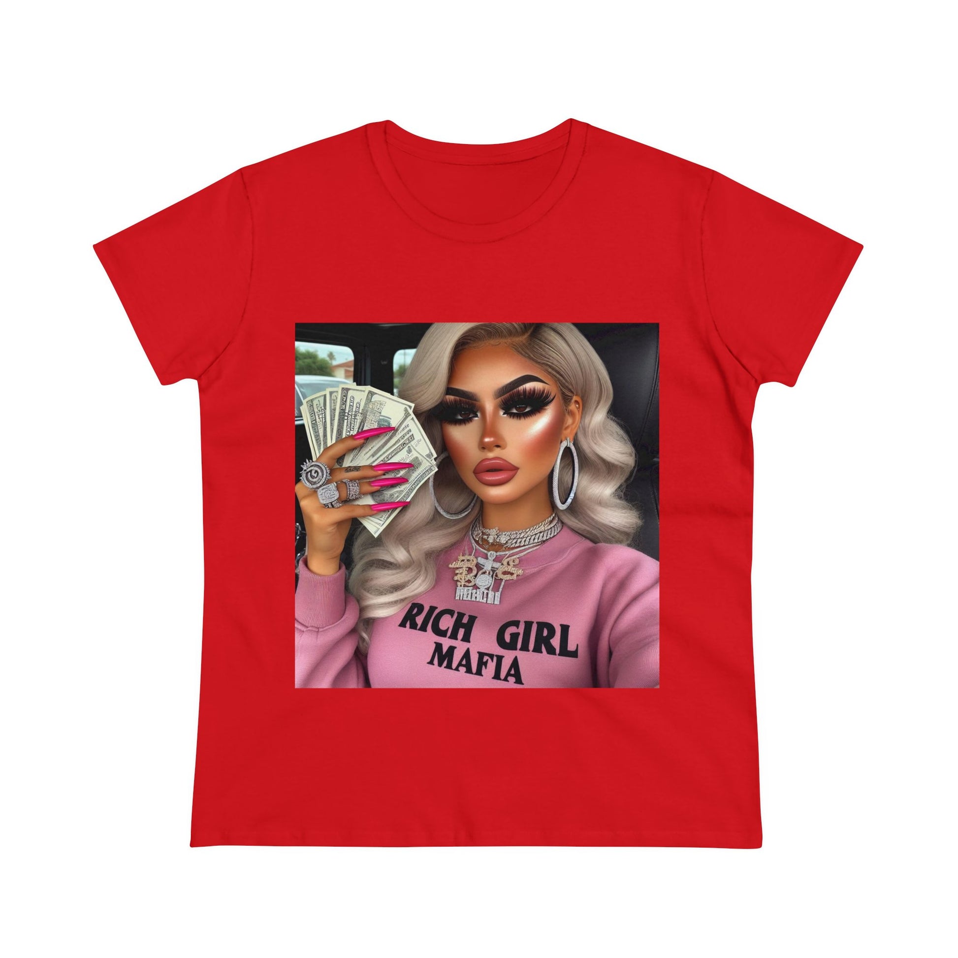 Rich Girl Mafia T-Shirt T-Shirt Printify Red S 