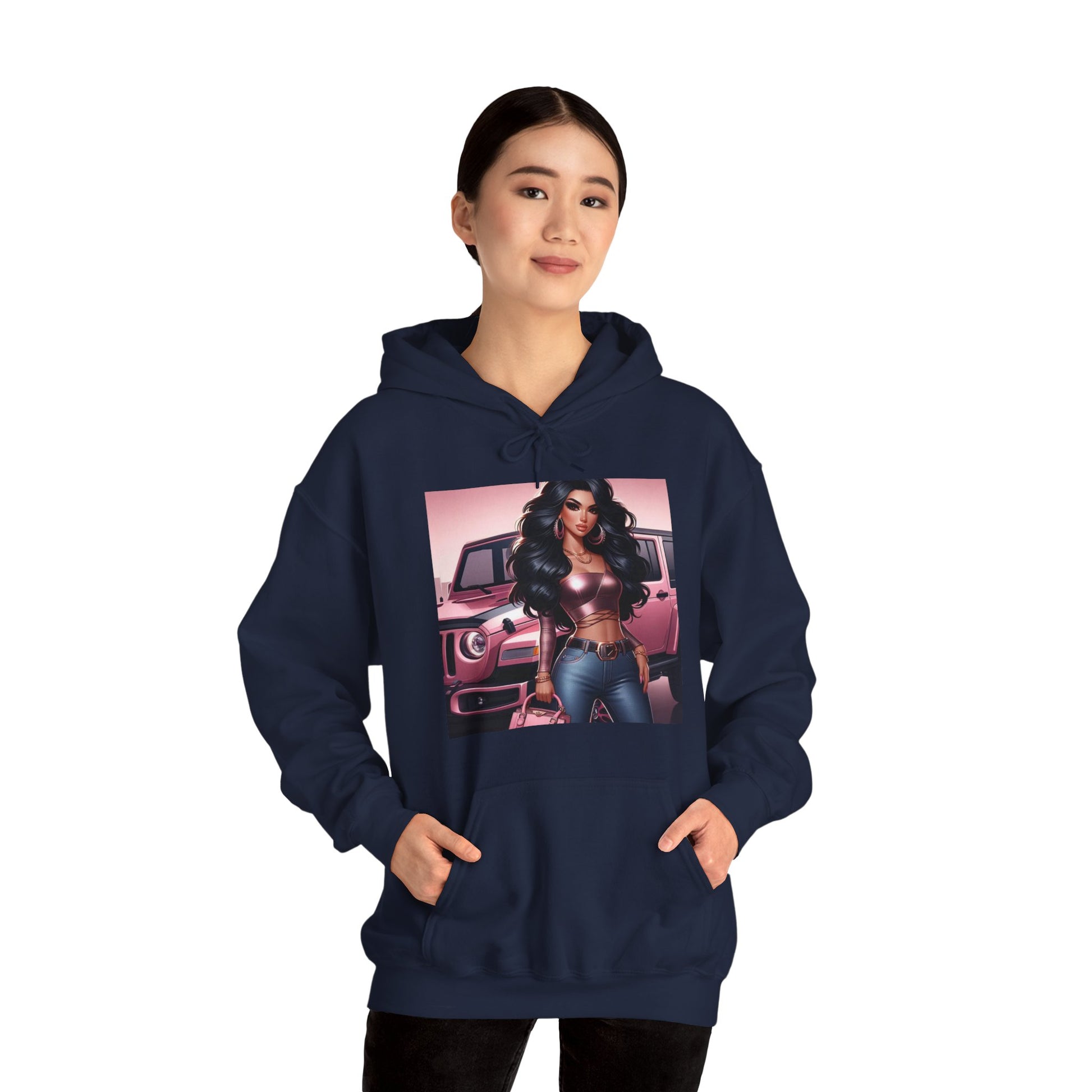 Pink Luxury Hoodie Hoodie Printify   