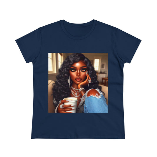 Coffee Break T-Shirt T-Shirt Printify Navy S 