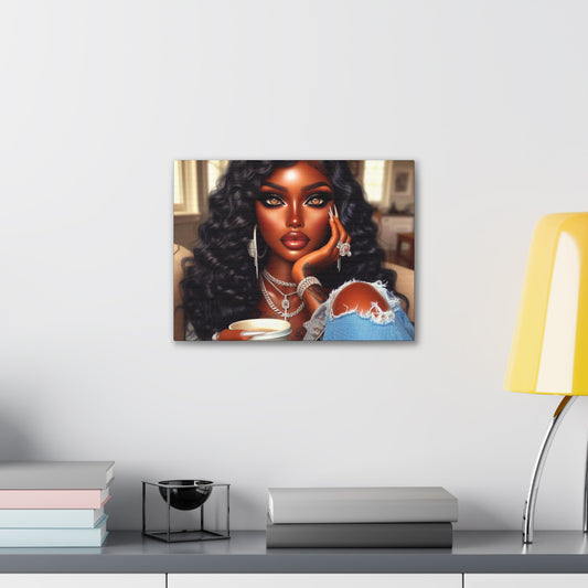 Coffee Break Canvas Canvas Printify 16″ x 12″ (Horizontal) 0.75'' 