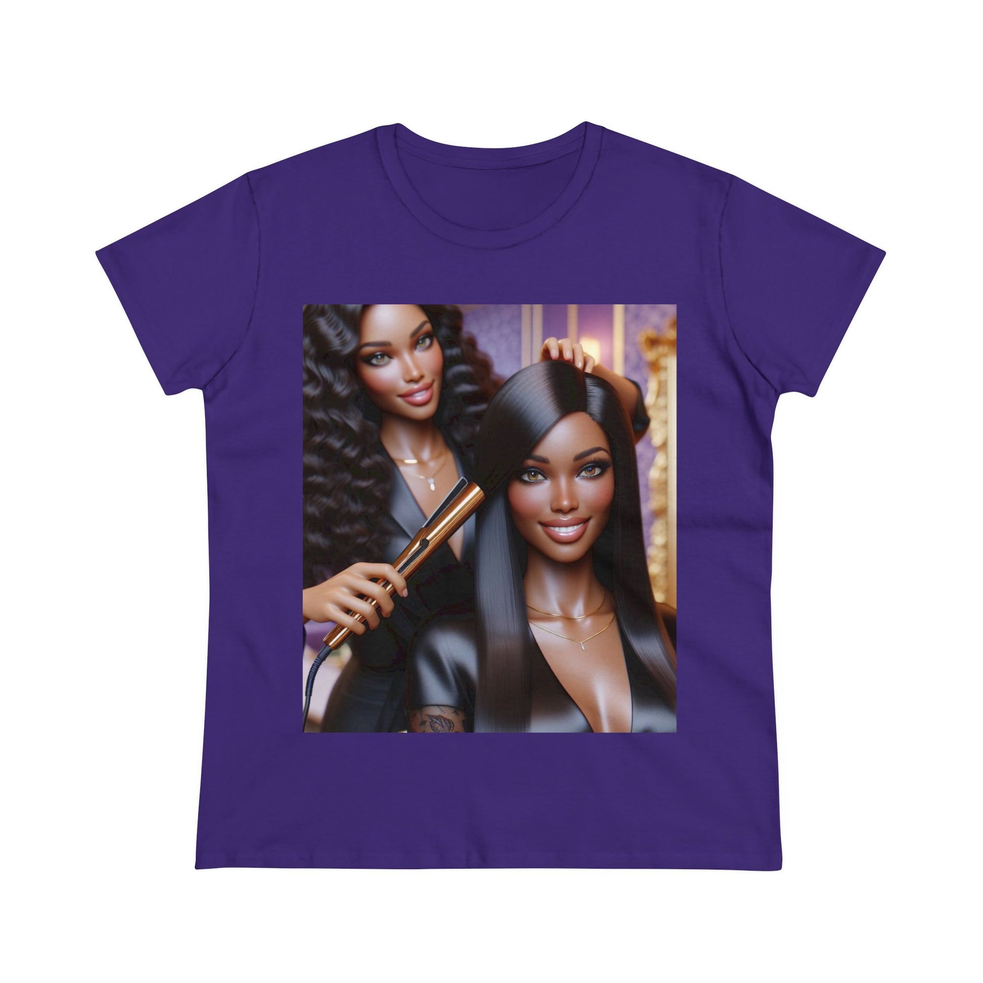 Hair Day T-Shirt T-Shirt Printify Purple S 