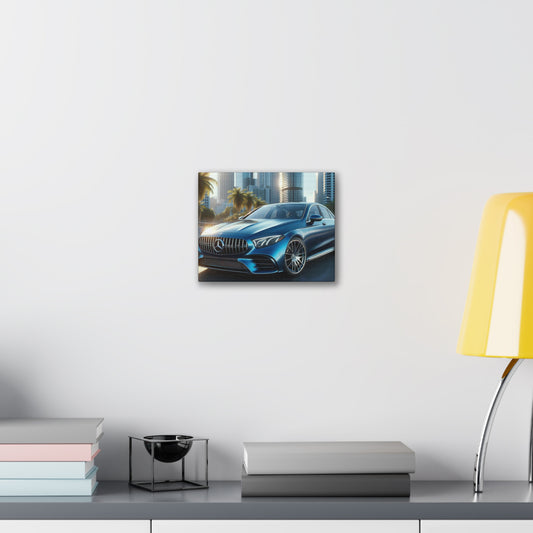 Blue Mercedes Canvas Canvas Printify 10" x 8" (Horizontal) 0.75'' 
