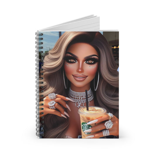 Coffee Beauty Spiral Notebook Paper products Printify   