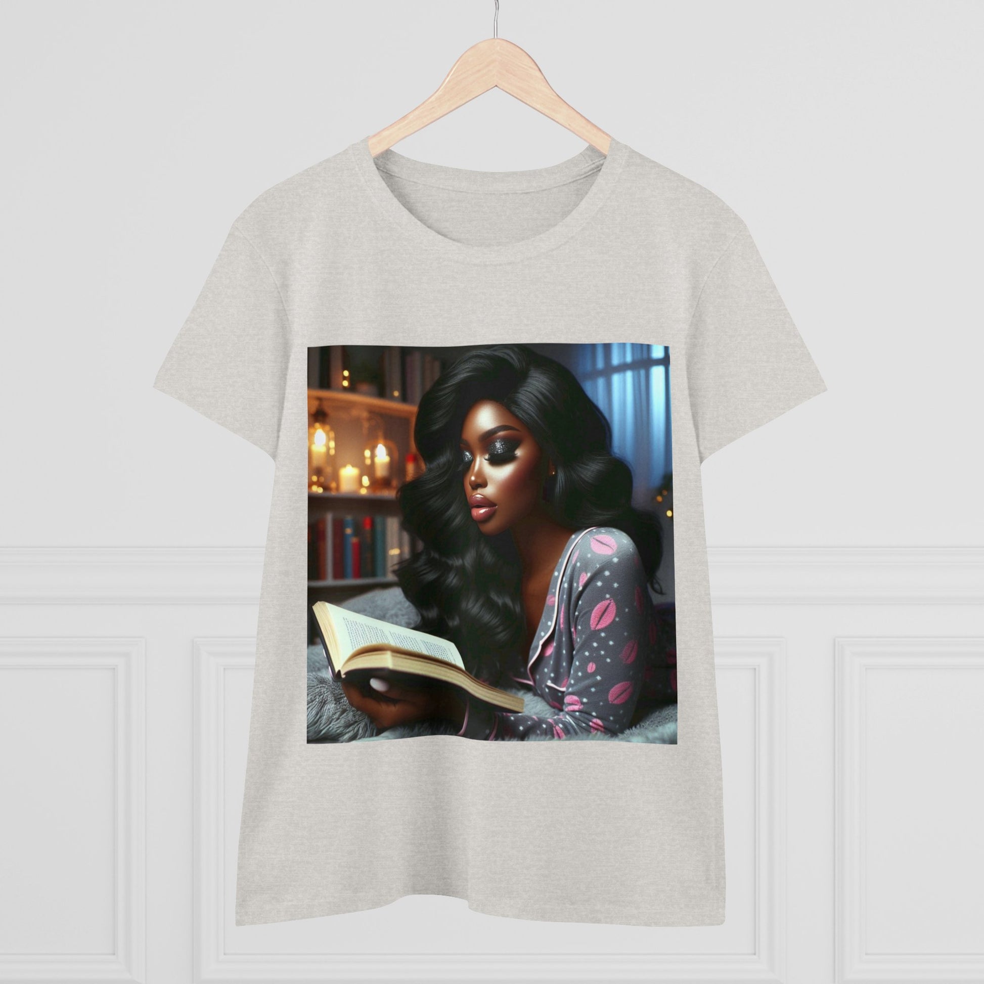 Late Night Book T-Shirt T-Shirt Printify   