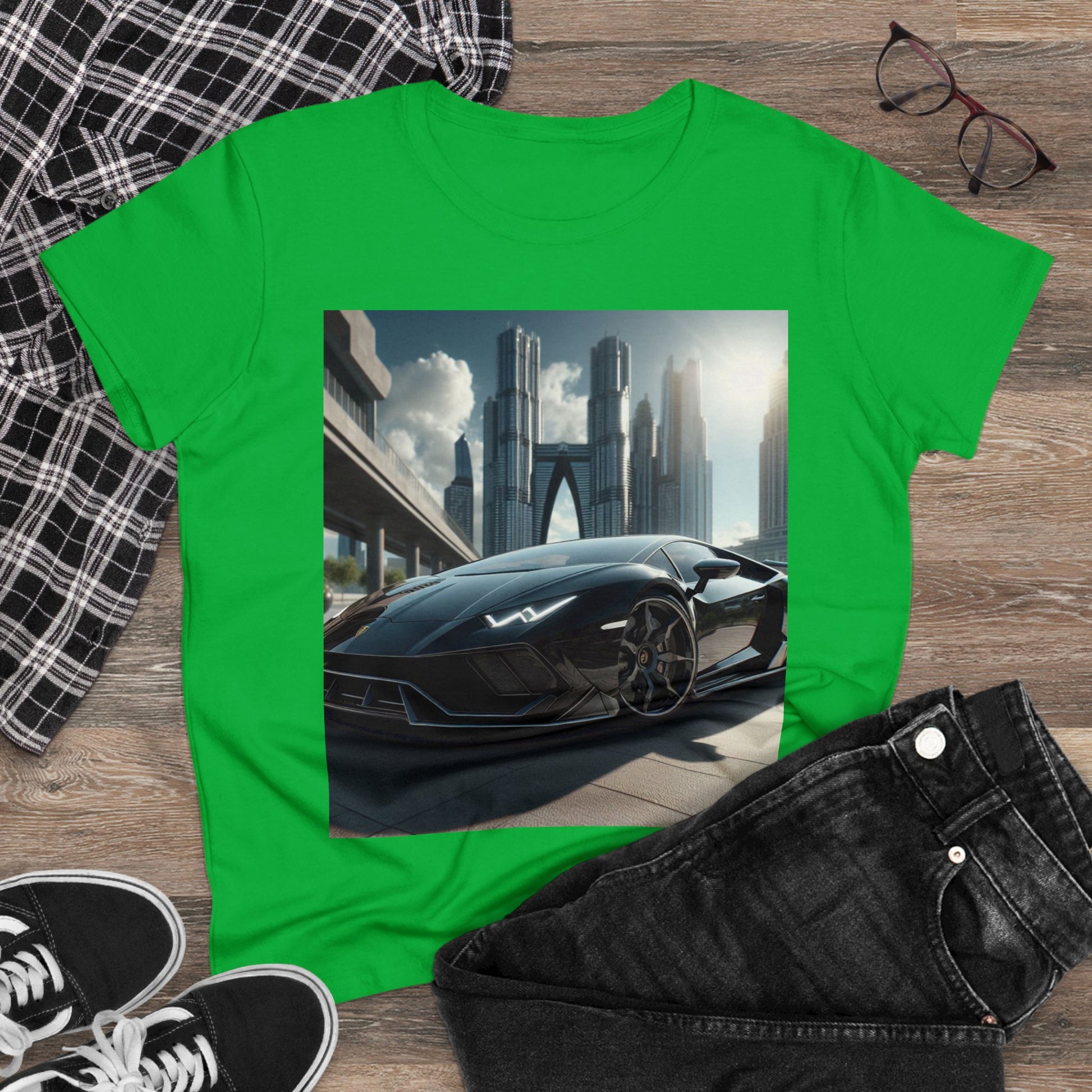 Black Lamborghini T-Shirt T-Shirt Printify   