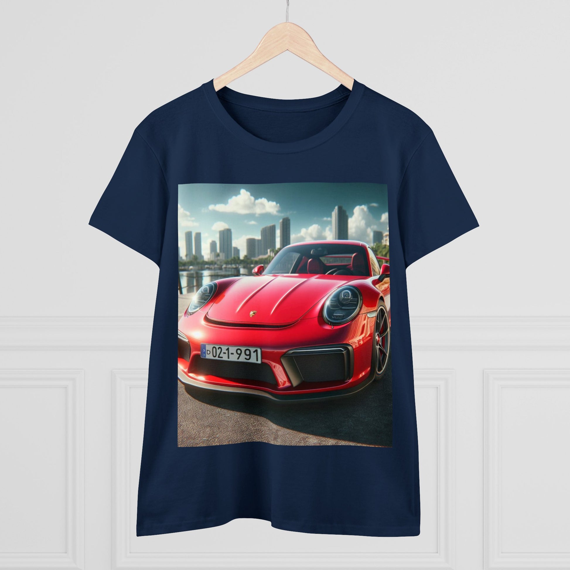 Red Porsche T-Shirt T-Shirt Printify   