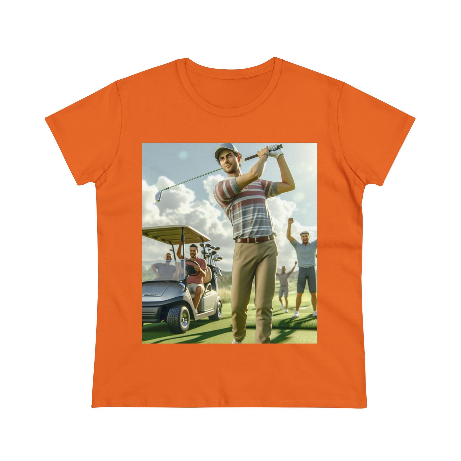 Golf Tournament T-Shirt T-Shirt Printify Orange S 