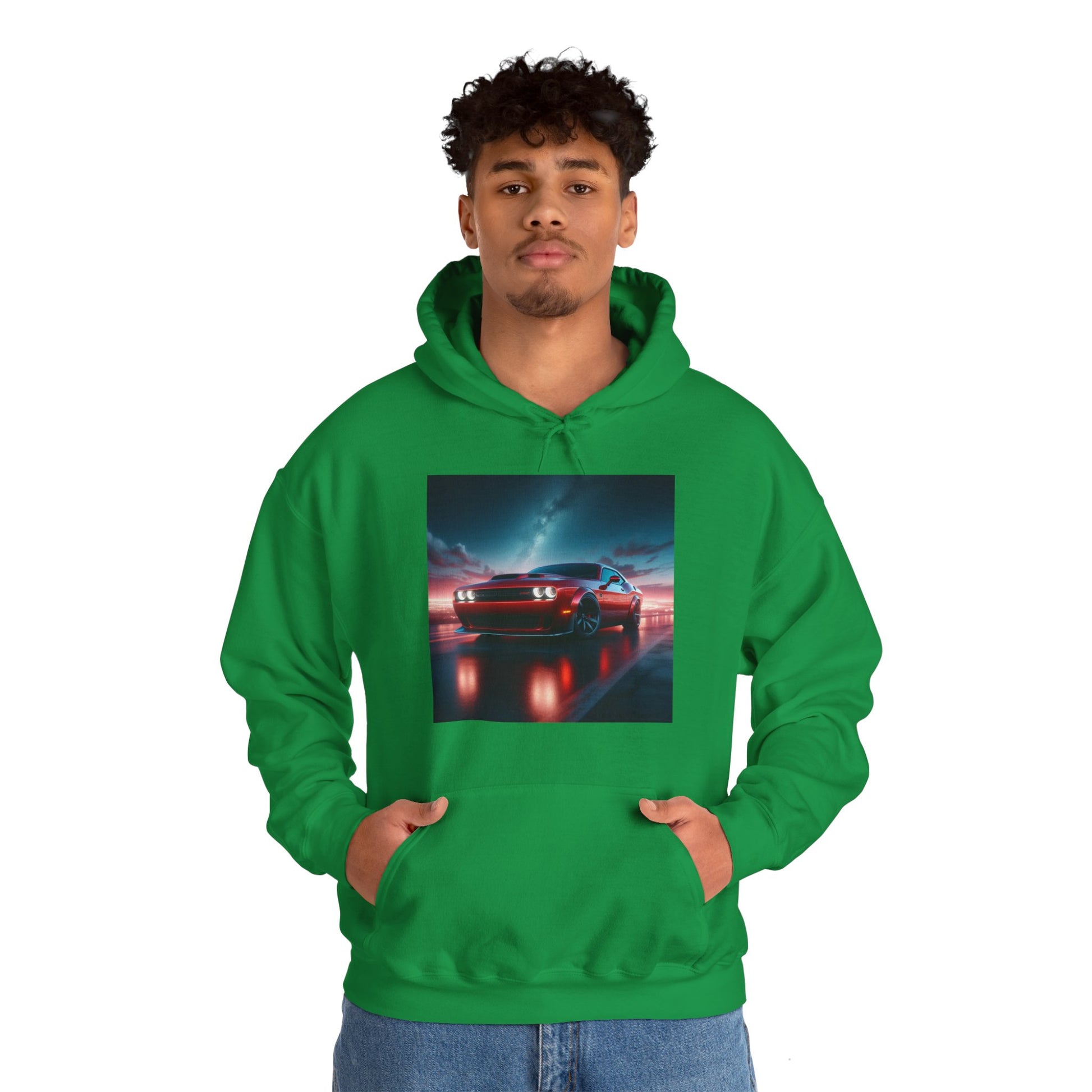 Red Challenger Hoodie Hoodie Printify   