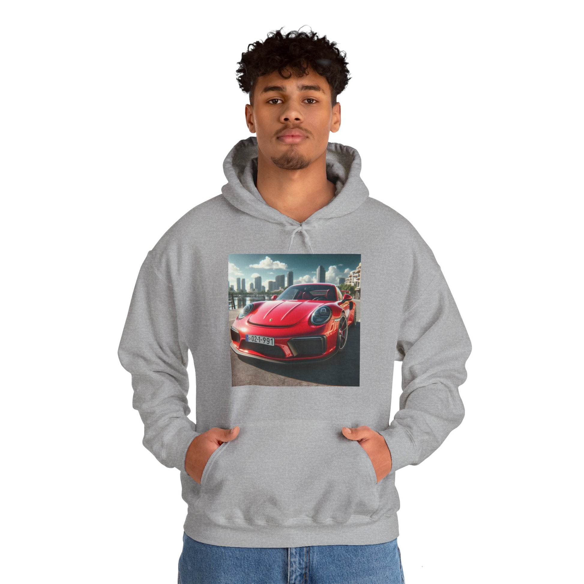 Red Porsche Hoodie Hoodie Printify   