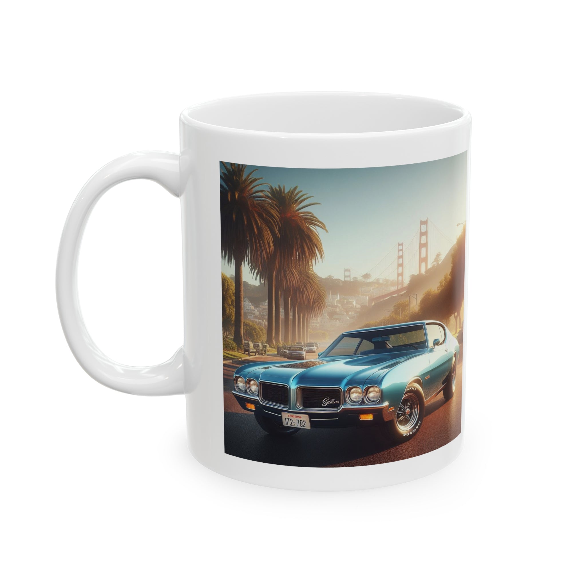 1972 Blue Buick Gran Sport Mug Mug Printify 11oz  