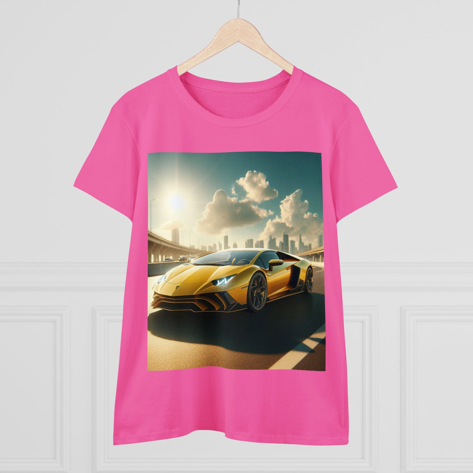 Yellow Lamborghini T-Shirt T-Shirt Printify   