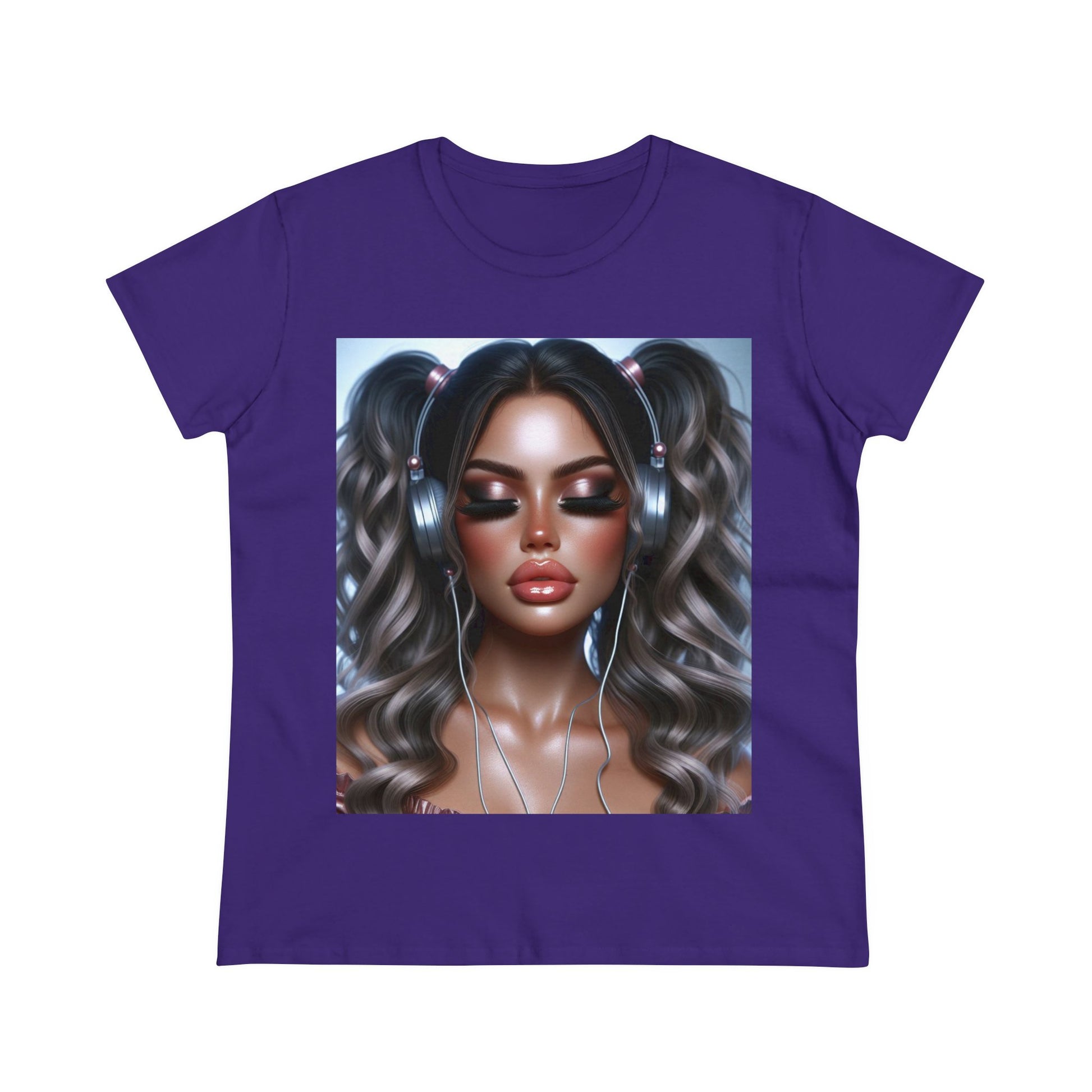 Music Vibes T-Shirt T-Shirt Printify Purple S 