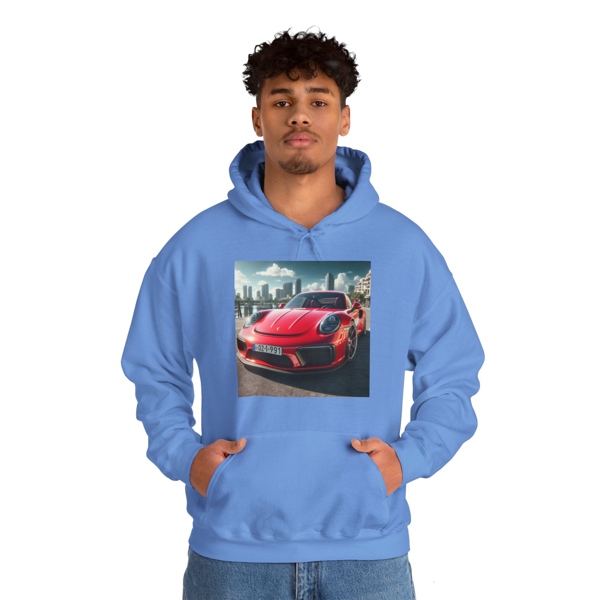 Red Porsche Hoodie Hoodie Printify   