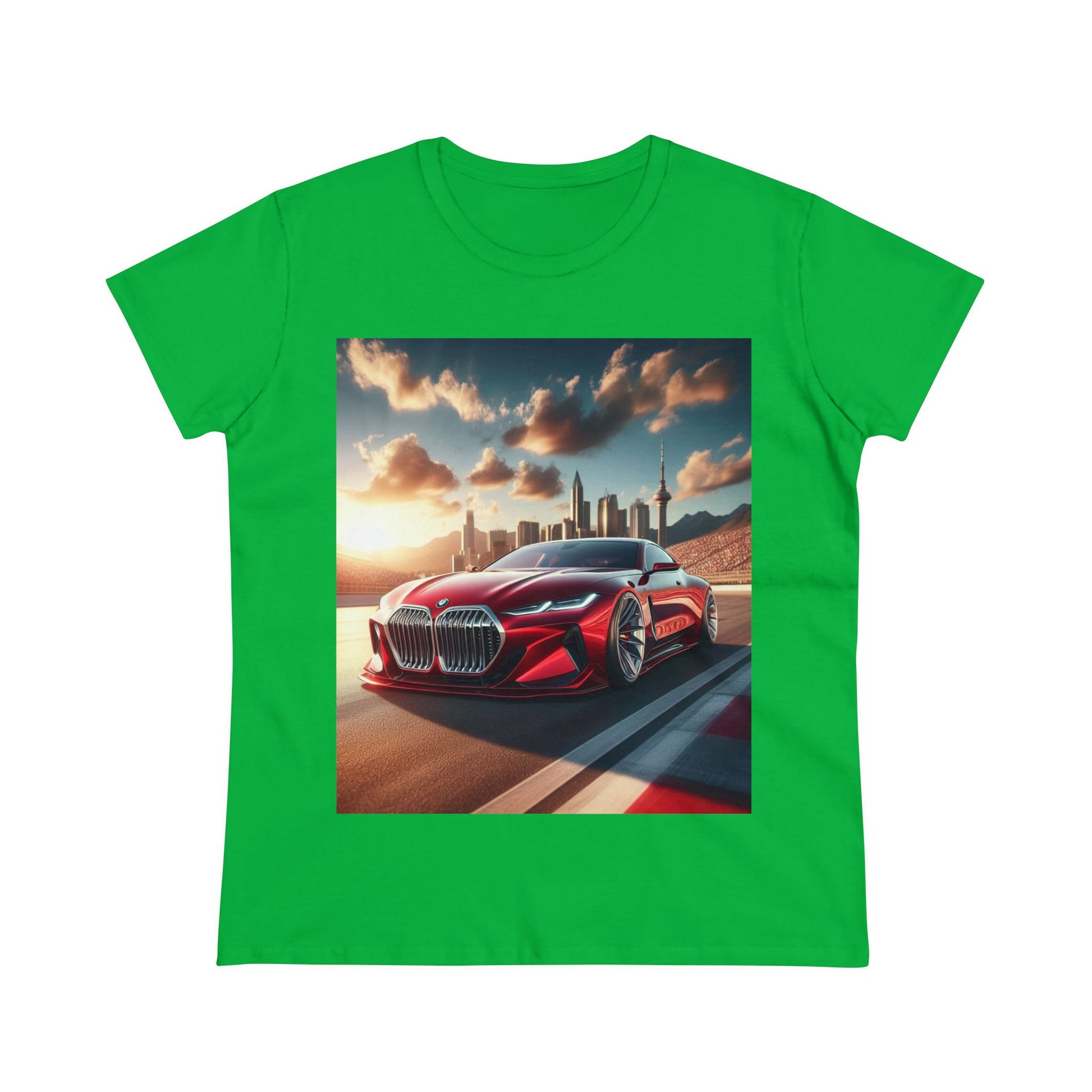 Red BMW T-Shirt T-Shirt Printify Irish Green S 