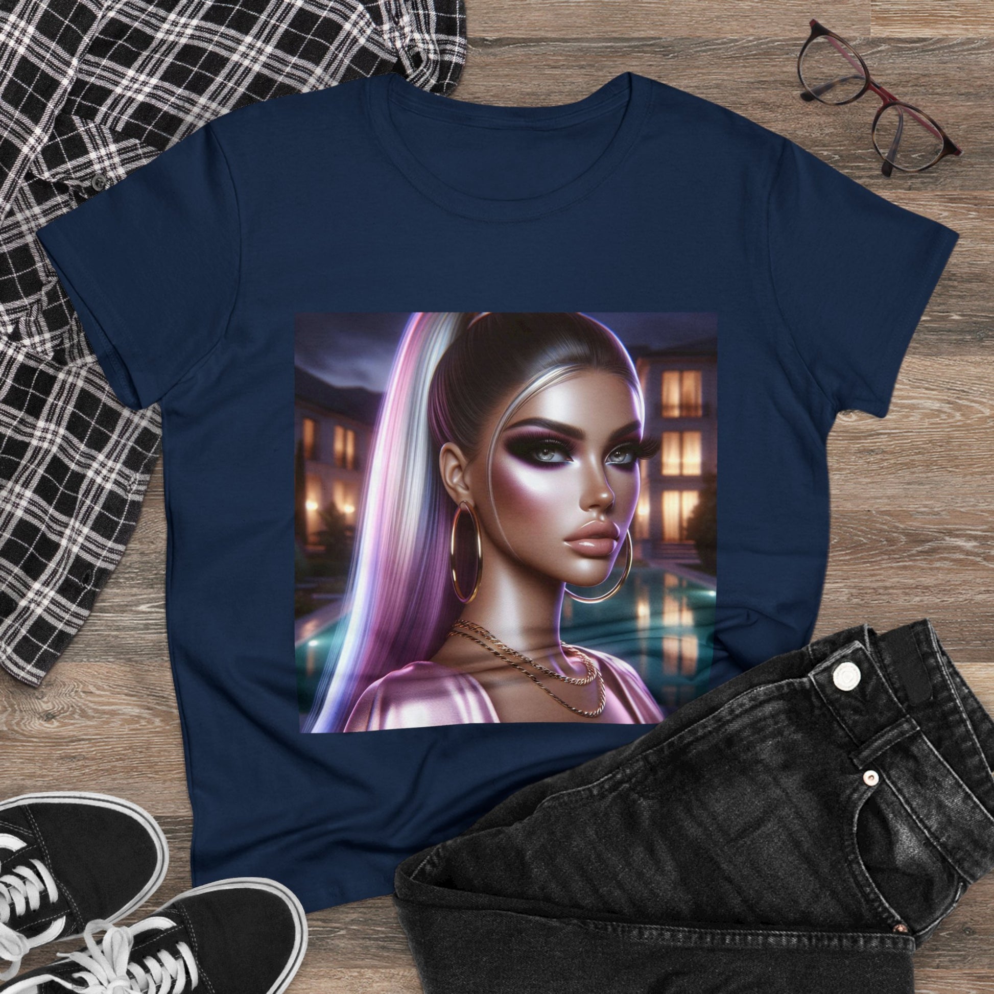 Pink at Night T-Shirt T-Shirt Printify   