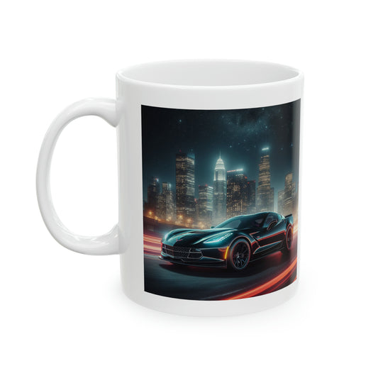 Black Corvette Mug Mug Printify 11oz  