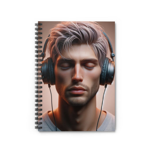 Music Vibes Spiral Notebook Paper products Printify One Size  