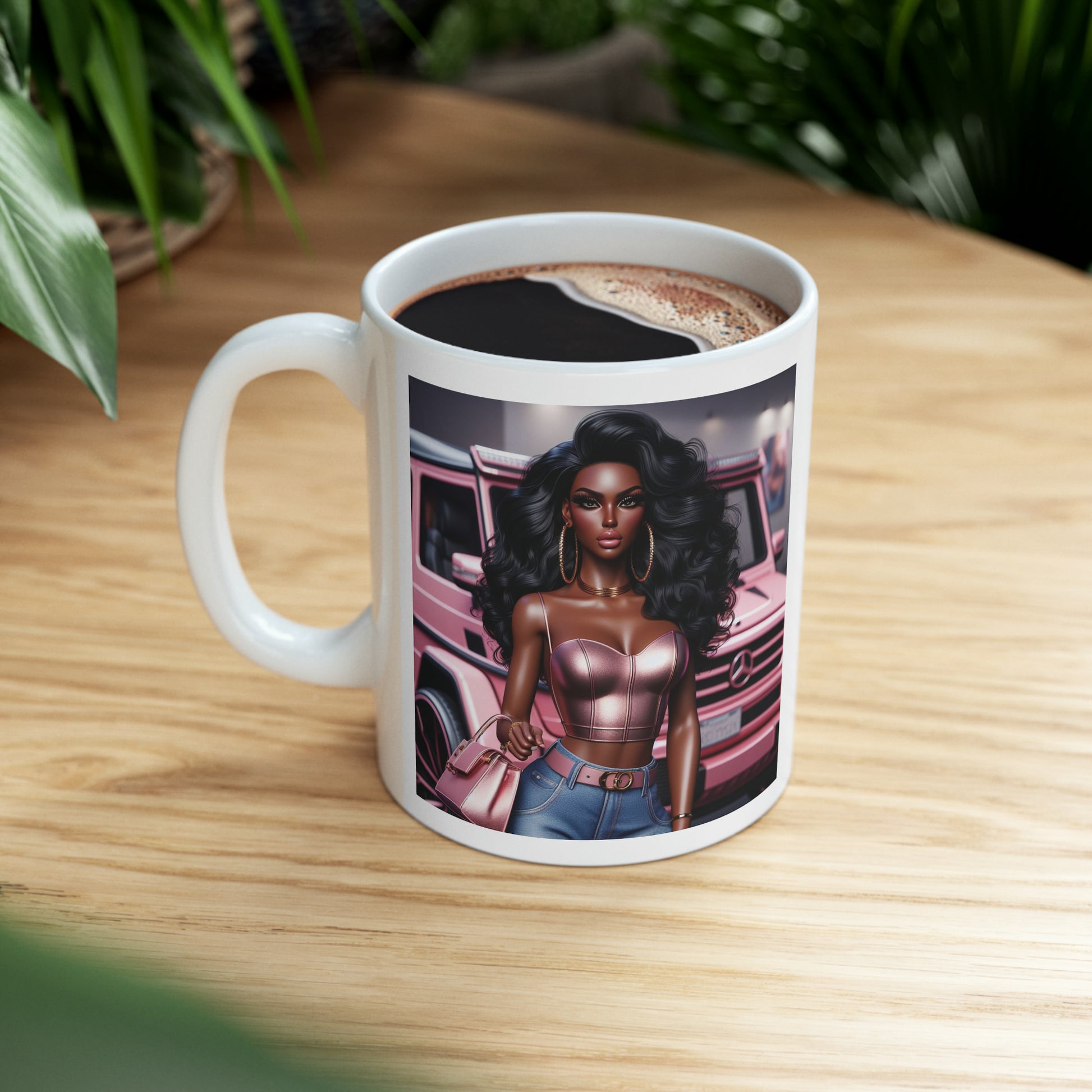 Pink Luxury Mug Mug Printify   