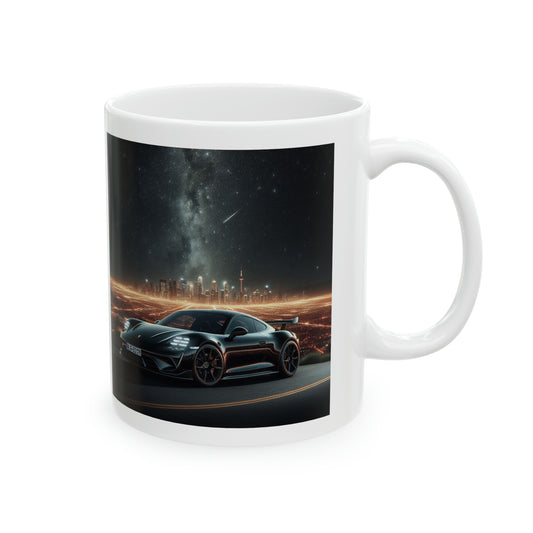 Black Porsche Mug Mug Printify   
