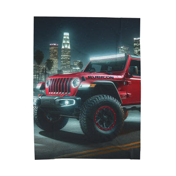 Red Rubicon Plush Blanket All Over Prints Printify 60" × 80"  