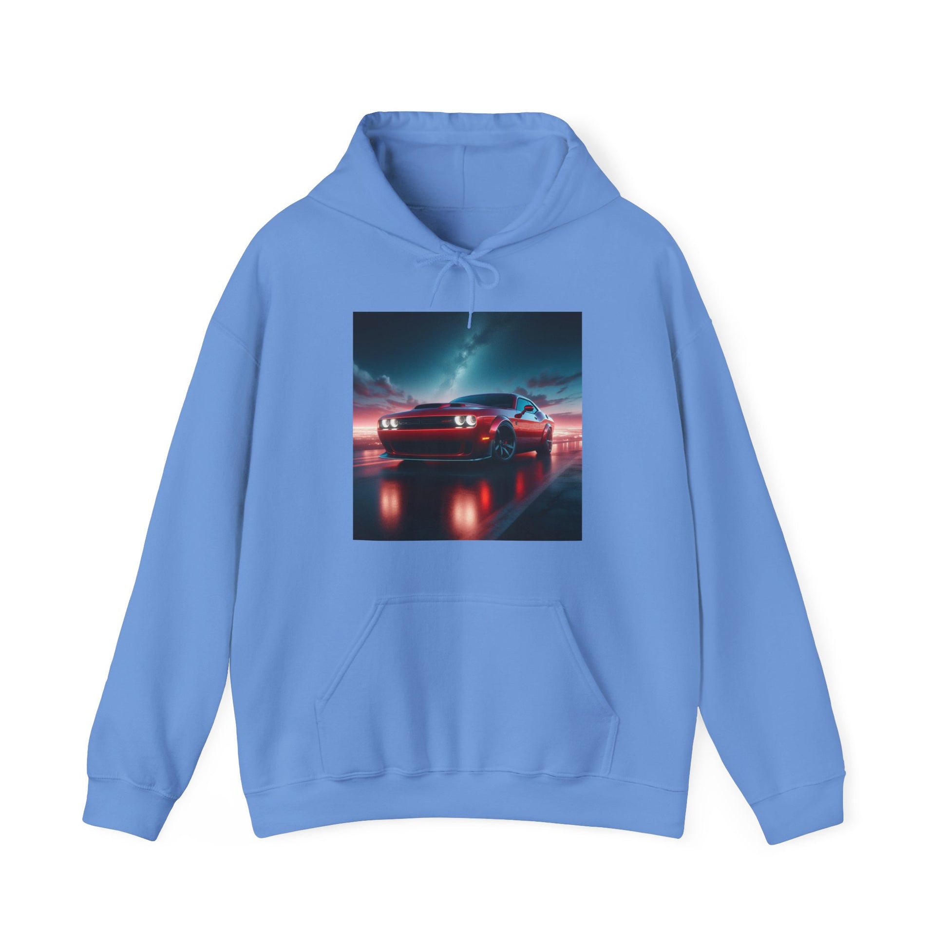 Red Challenger Hoodie Hoodie Printify Carolina Blue S 