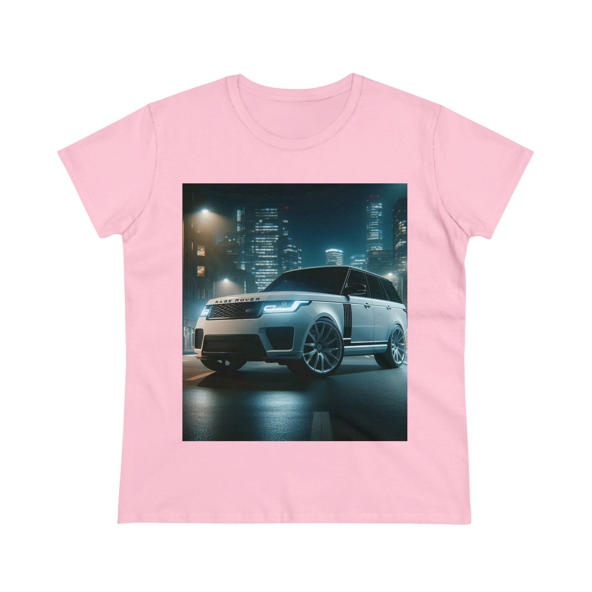 White Range Rover T-Shirt T-Shirt Printify Light Pink S 