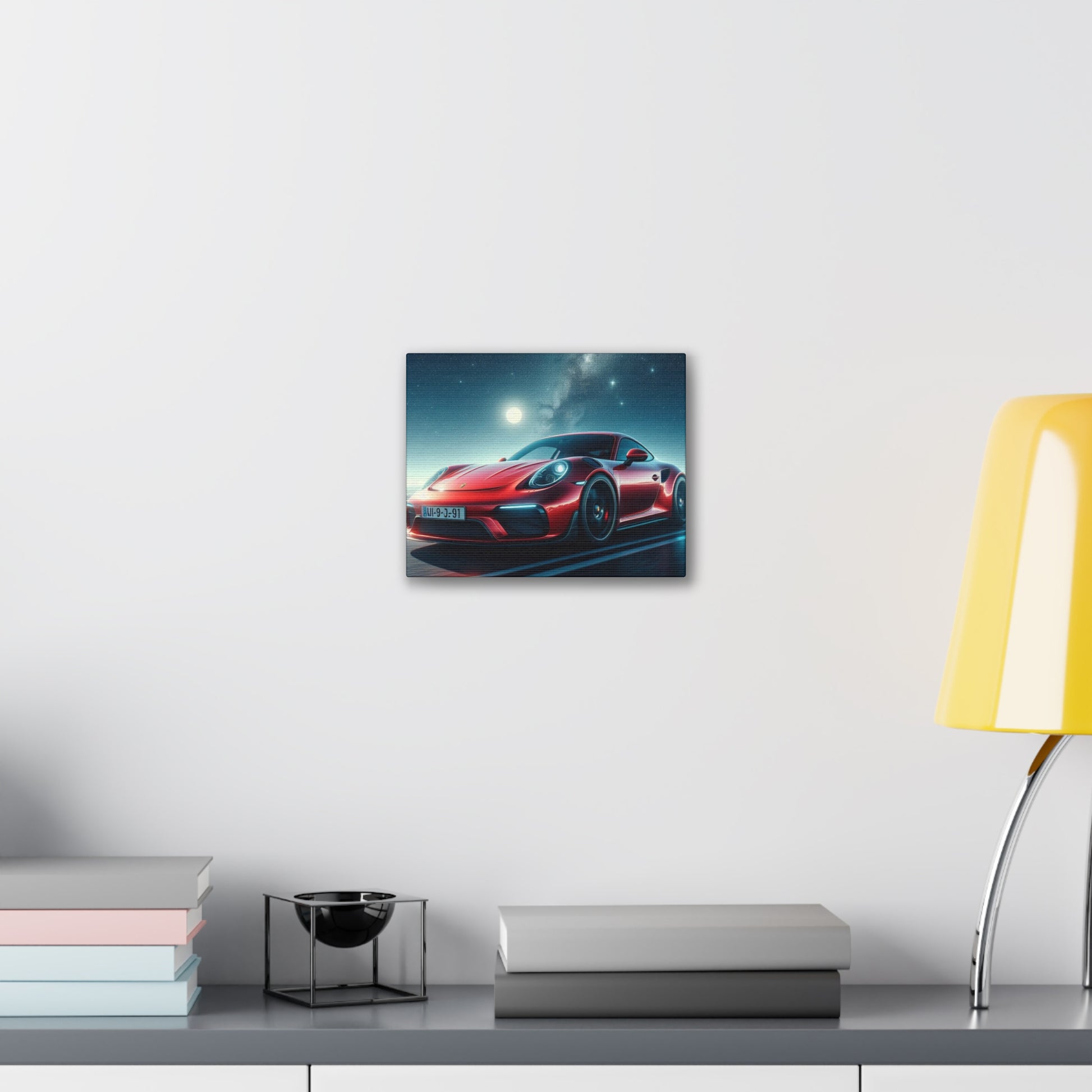 Red Porsche Canvas Canvas Printify 10" x 8" (Horizontal) 0.75'' 