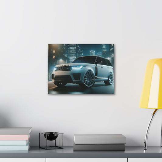 White Range Rover Canvas Canvas Printify 16″ x 12″ (Horizontal) 0.75'' 