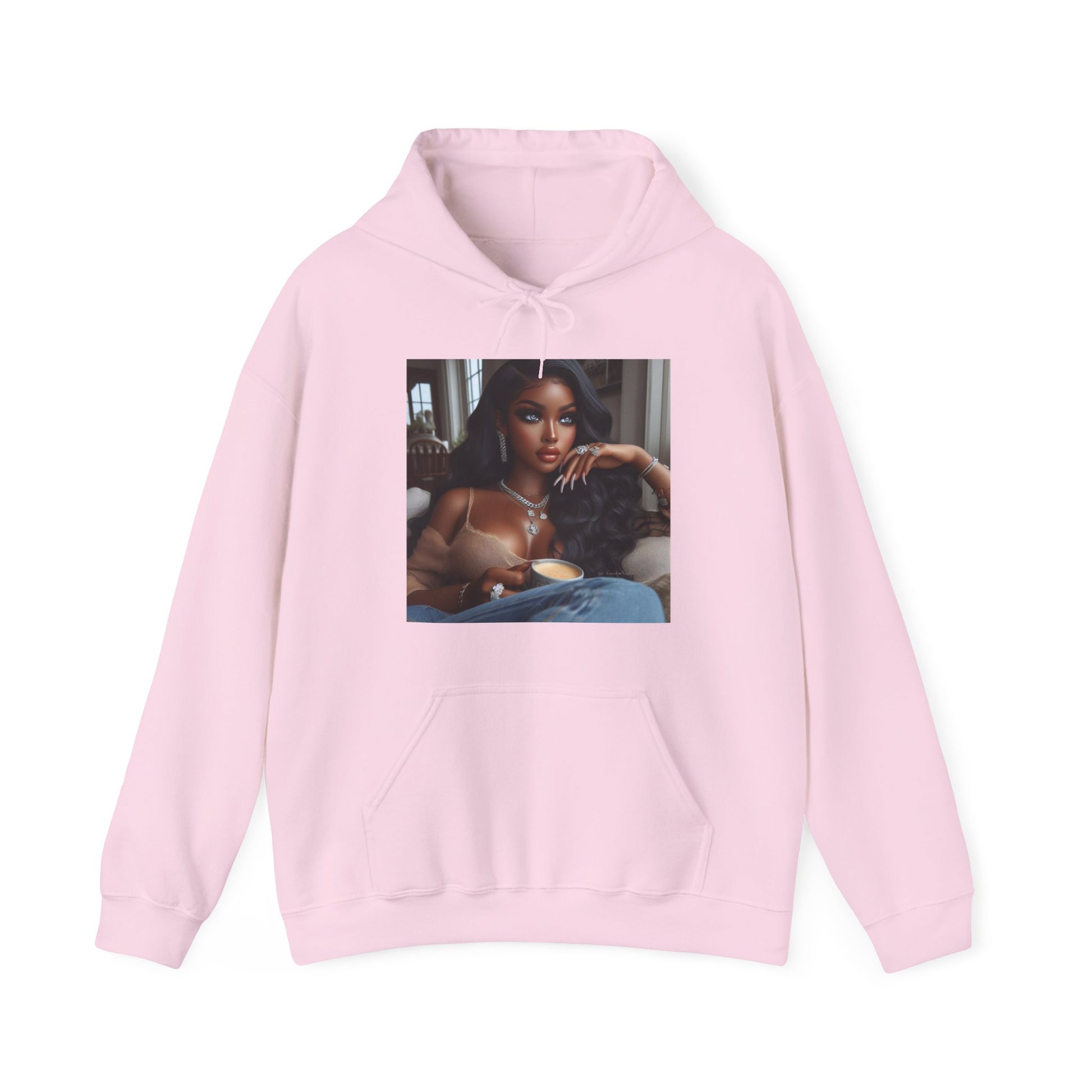 Coffee Break Hoodie Hoodie Printify Light Pink S 