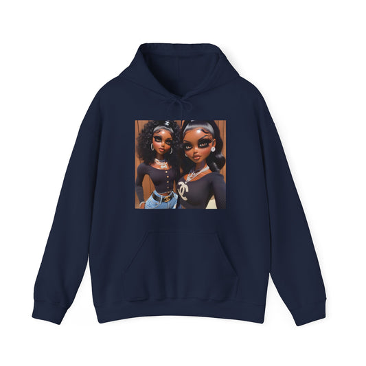 Outside Baddies Hoodie Hoodie Printify Navy S 
