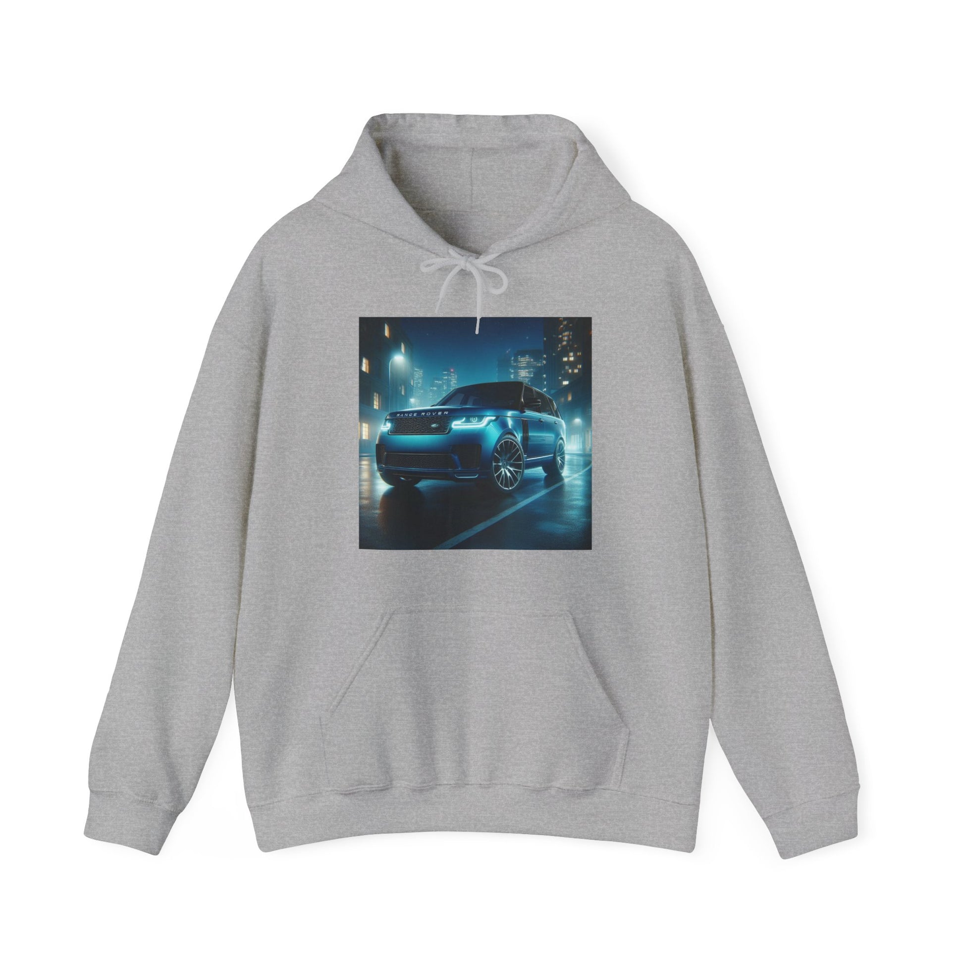 Blue Range Rover Hoodie Hoodie Printify Sport Grey S 