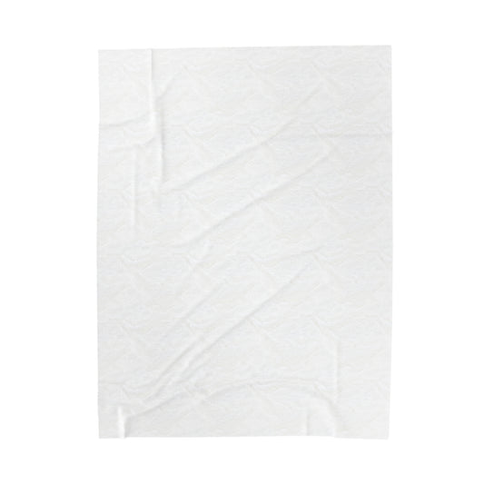 White Mercedes Plush Blanket All Over Prints Printify   