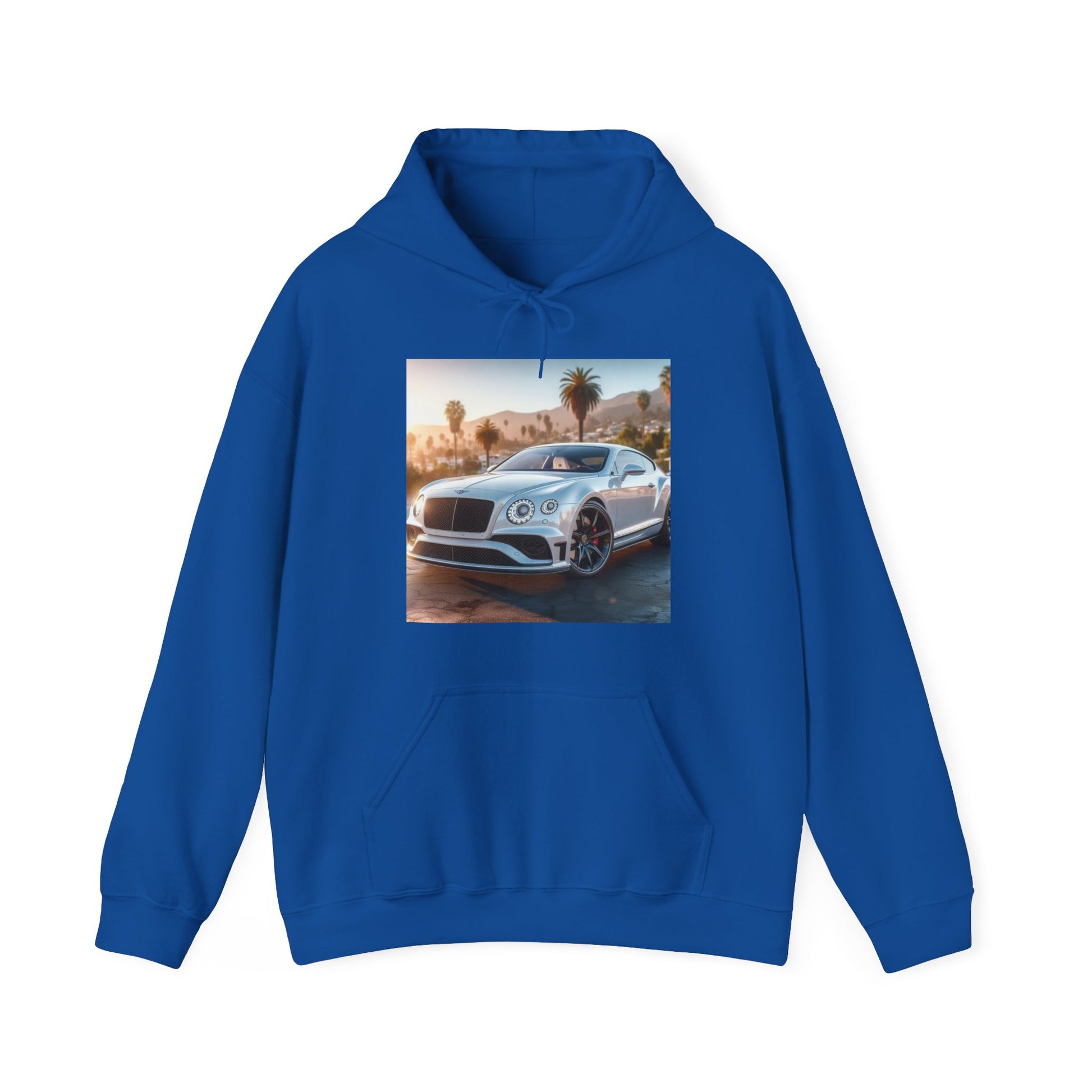 Silver Bentley Hoodie Hoodie Printify Royal S 