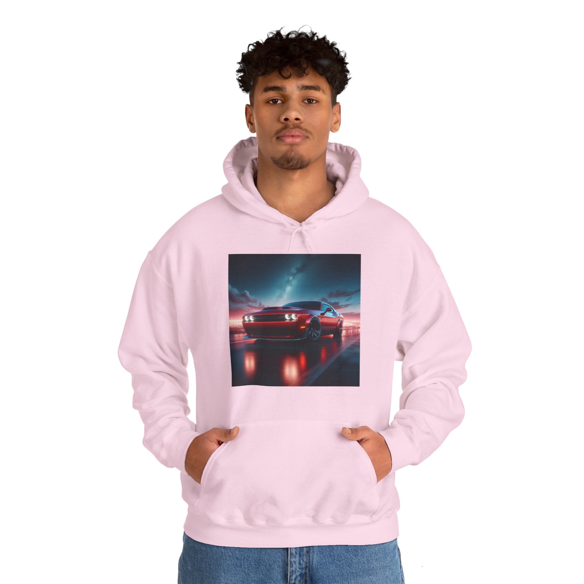 Red Challenger Hoodie Hoodie Printify   