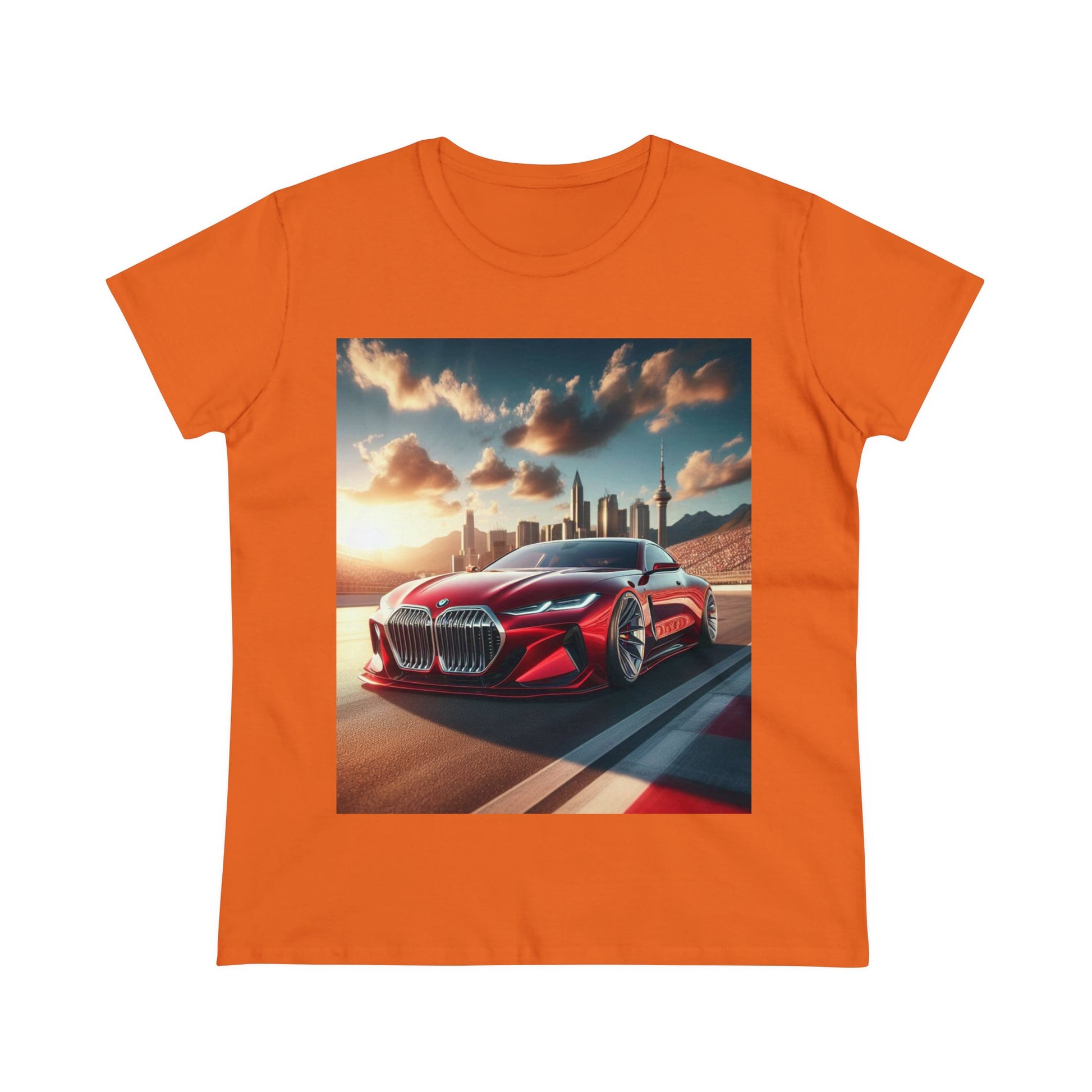 Red BMW T-Shirt T-Shirt Printify Orange S 