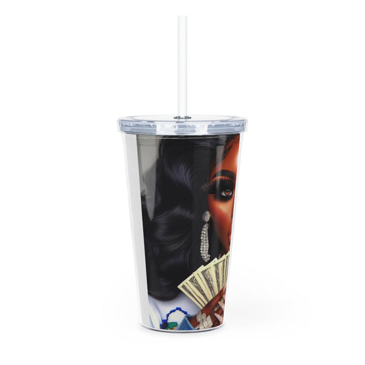 Money Talks Tumbler with Straw Mug Printify   