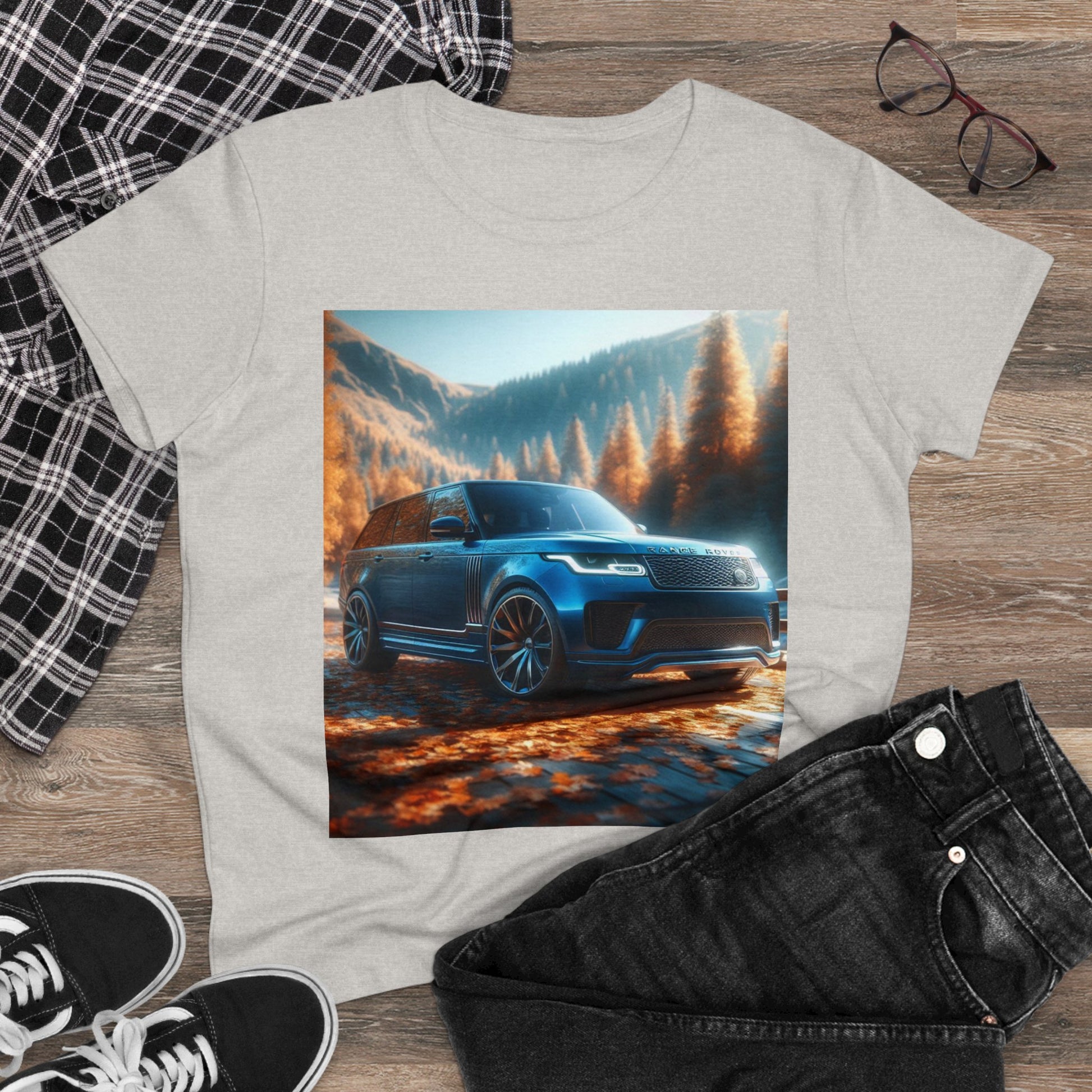 Blue Range Rover T-Shirt T-Shirt Printify   