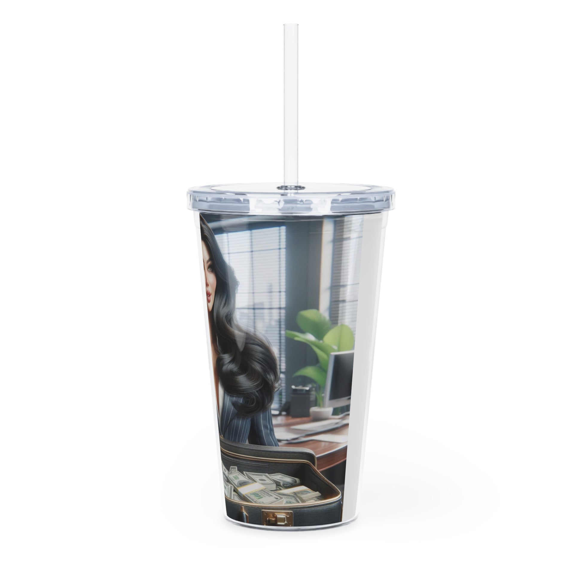 Business Deal Tumbler with Straw Mug Printify   