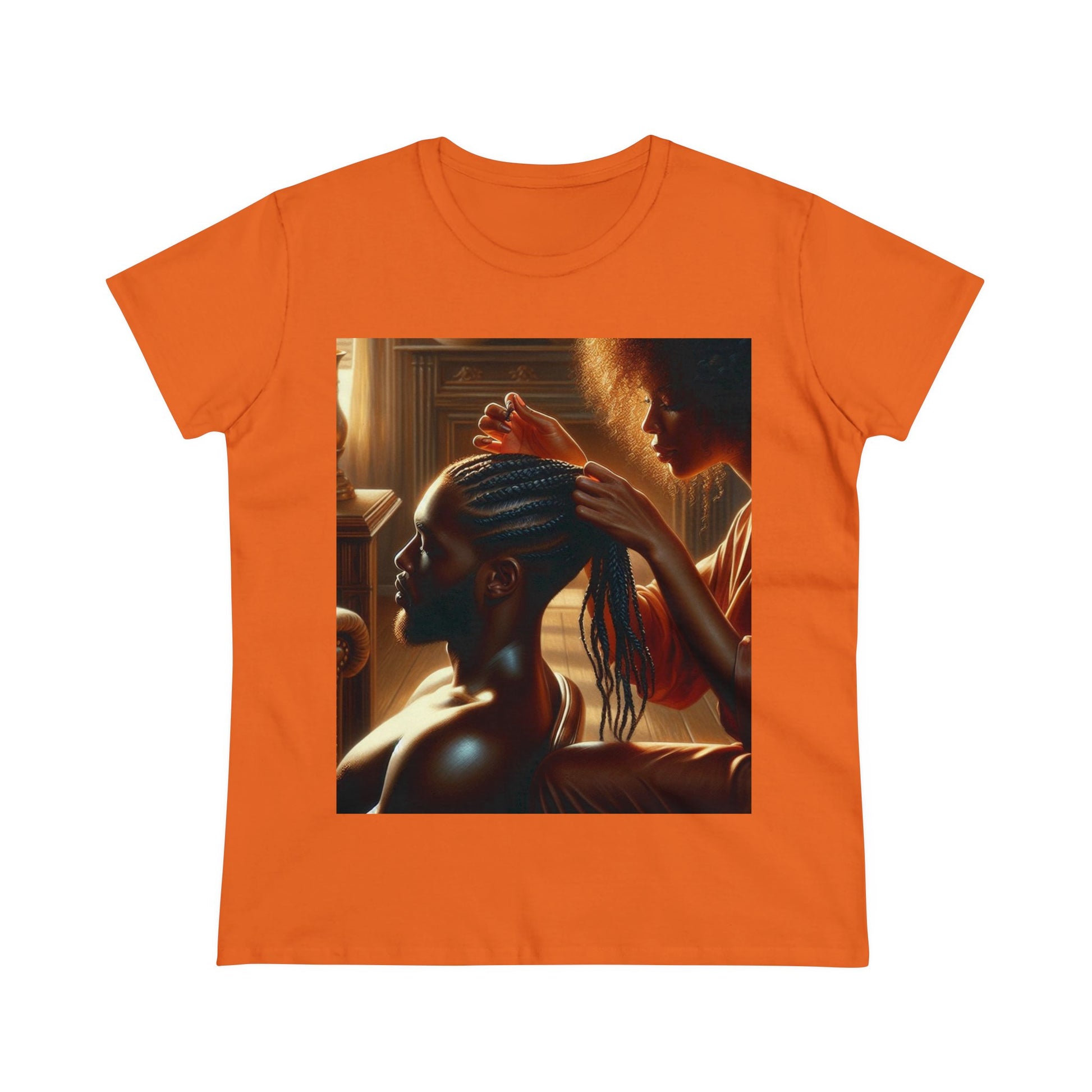 Braid My Hair T-Shirt T-Shirt Printify Orange S 