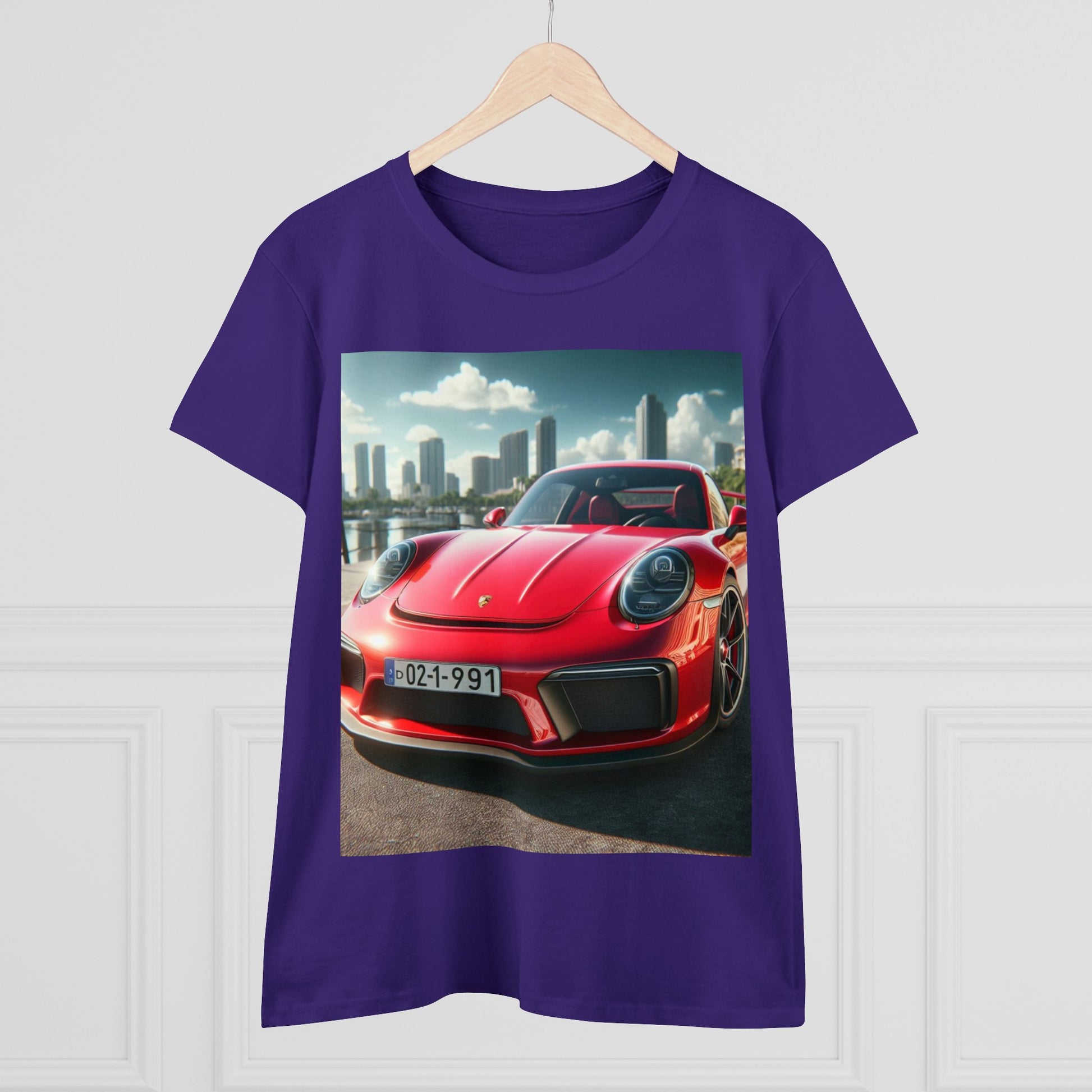 Red Porsche T-Shirt T-Shirt Printify   