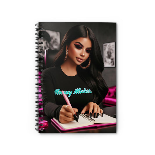 Money Maker Spiral Notebook Paper products Printify One Size  
