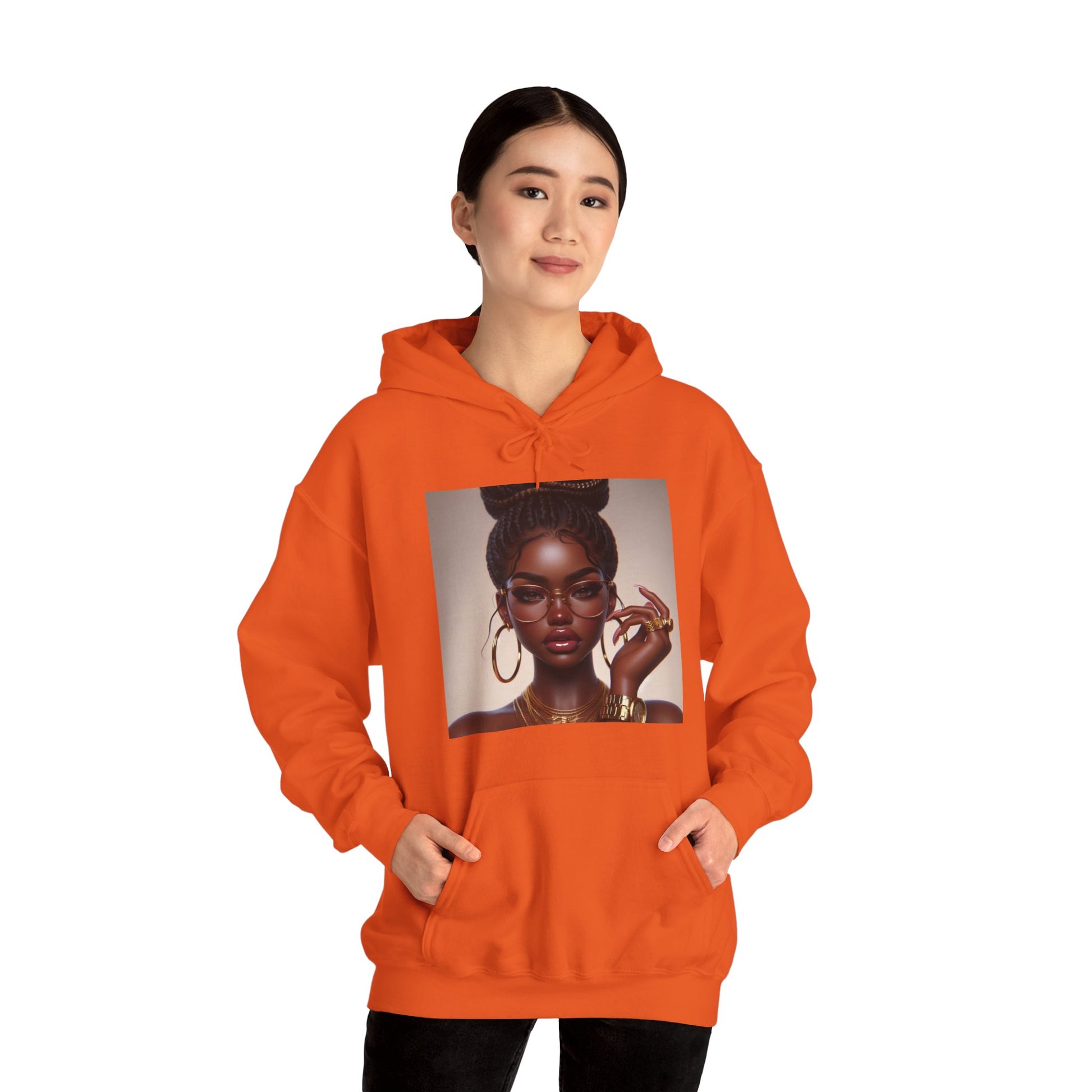 Chocolate Gold Hoodie Hoodie Printify   