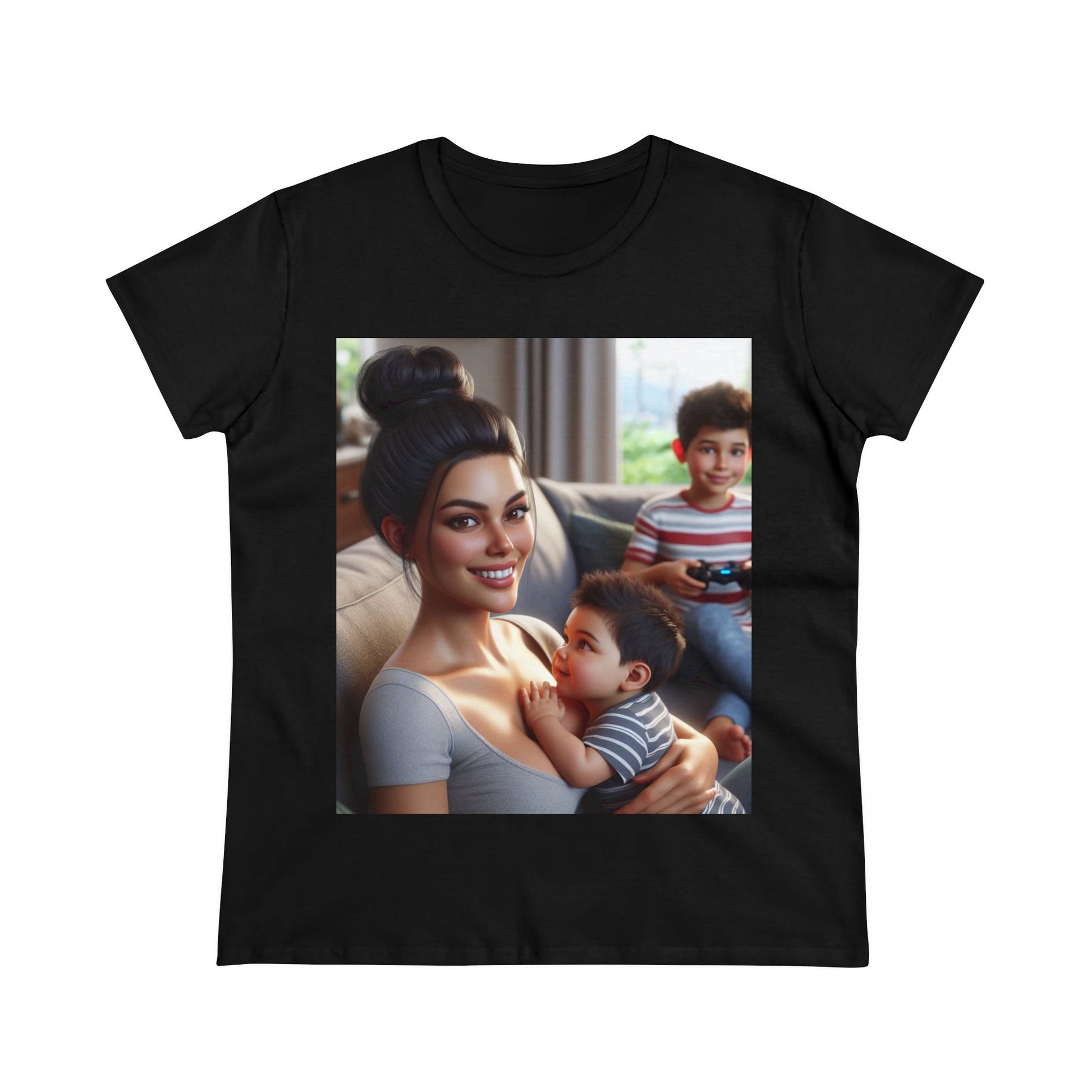 Family Time T-Shirt T-Shirt Printify Black S 